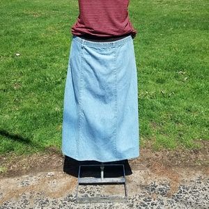 Light Blue Plus Size Jean Shirt